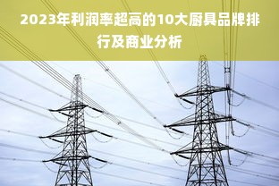 2023年利润率超高的10大厨具品牌排行及商业分析