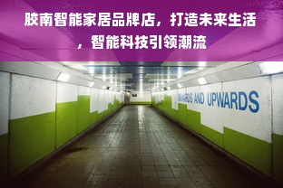 胶南智能家居品牌店，打造未来生活，智能科技引领潮流
