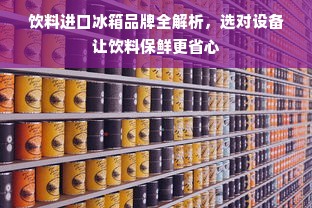 饮料进口冰箱品牌全解析，选对设备让饮料保鲜更省心