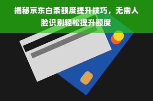 揭秘京东白条额度提升技巧，无需人脸识别轻松提升额度