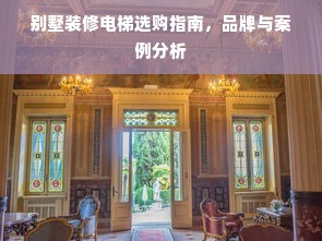 别墅装修电梯选购指南，品牌与案例分析