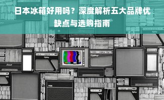 日本冰箱好用吗？深度解析五大品牌优缺点与选购指南