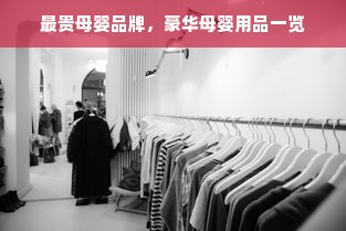 最贵母婴品牌，豪华母婴用品一览