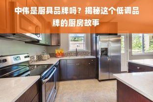 中伟是厨具品牌吗？揭秘这个低调品牌的厨房故事