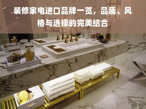 装修家电进口品牌一览，品质、风格与选择的完美结合