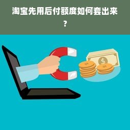 淘宝先用后付额度如何套出来？