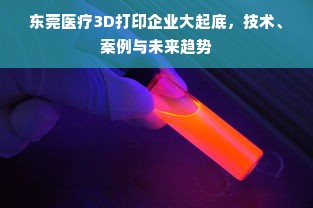 东莞医疗3D打印企业大起底，技术、案例与未来趋势