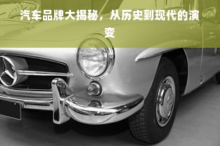 汽车品牌大揭秘，从历史到现代的演变