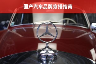 国产汽车品牌穿搭指南
