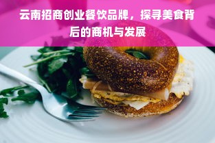 云南招商创业餐饮品牌，探寻美食背后的商机与发展