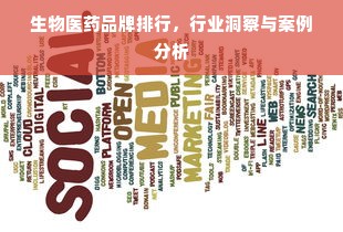 生物医药品牌排行，行业洞察与案例分析