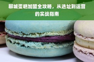 聊城蛋糕加盟全攻略，从选址到运营的实战指南