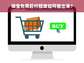 淘宝先用后付额度如何套出来？