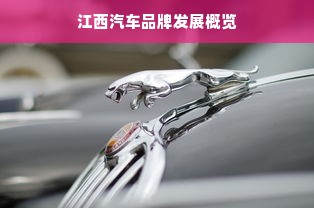 江西汽车品牌发展概览