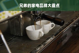 兄弟的家电品牌大盘点