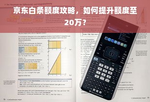 京东白条额度攻略，如何提升额度至20万？