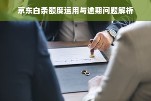 京东白条额度运用与逾期问题解析