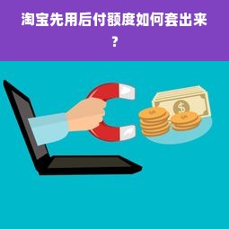 淘宝先用后付额度如何套出来？