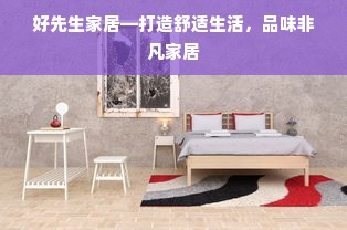 好先生家居—打造舒适生活，品味非凡家居