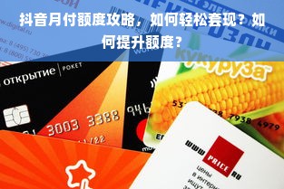 抖音月付额度攻略，如何轻松套现？如何提升额度？