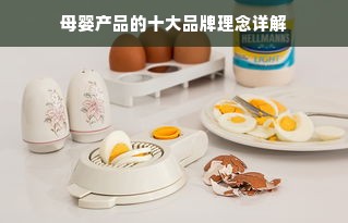 母婴产品的十大品牌理念详解