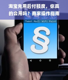 淘宝先用后付额度，你真的会用吗？商家操作指南及临时额度攻略