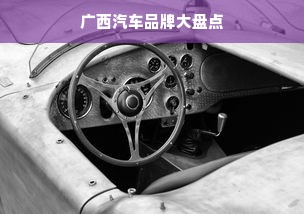 广西汽车品牌大盘点