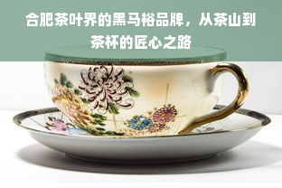 合肥茶叶界的黑马裕品牌，从茶山到茶杯的匠心之路
