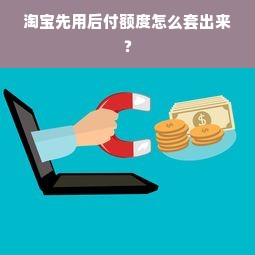 淘宝先用后付额度怎么套出来？