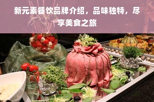 新元素餐饮品牌介绍，品味独特，尽享美食之旅