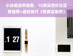 小冰箱选购指南，10款高性价比品牌推荐+避坑技巧（附真实案例）