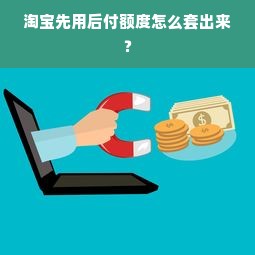 淘宝先用后付额度怎么套出来？