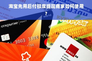 淘宝先用后付额度提现商家如何使用？