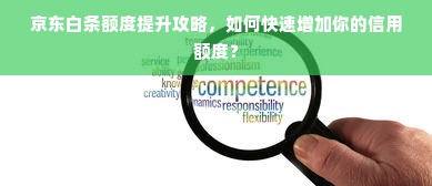 京东白条额度提升攻略，如何快速增加你的信用额度？