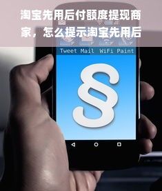 淘宝先用后付额度提现商家，怎么提示淘宝先用后付额度呢？