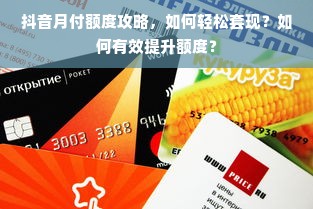 抖音月付额度攻略，如何轻松套现？如何有效提升额度？