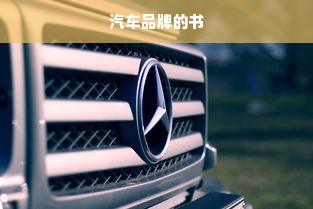汽车品牌的书