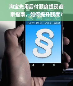 淘宝先用后付额度提现商家指南，如何提升额度？