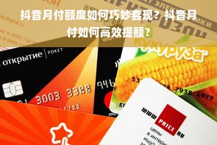 抖音月付额度如何巧妙套现？抖音月付如何高效提额？