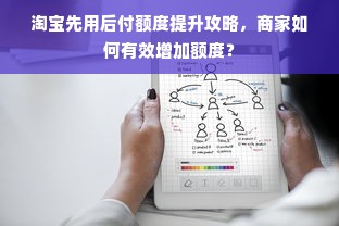淘宝先用后付额度提升攻略，商家如何有效增加额度？
