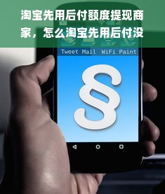 淘宝先用后付额度提现商家，怎么淘宝先用后付没有额度？