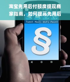 淘宝先用后付额度提现商家指南，如何提高先用后付的额度？