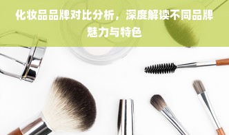 化妆品品牌对比分析，深度解读不同品牌魅力与特色