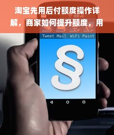 淘宝先用后付额度操作详解，商家如何提升额度，用户如何查看及使用