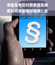 淘宝先用后付额度提现商家如何领取临时额度？全面指南来了！