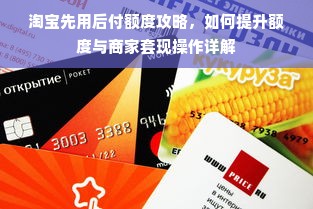 淘宝先用后付额度攻略，如何提升额度与商家套现操作详解