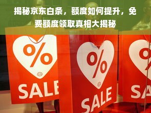 揭秘京东白条，额度如何提升，免费额度领取真相大揭秘