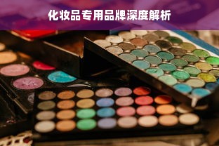 化妆品专用品牌深度解析