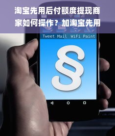 淘宝先用后付额度提现商家如何操作？加淘宝先用后付额度的方法与案例