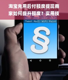 淘宝先用后付额度提现商家如何提升额度？实用技巧大揭秘！